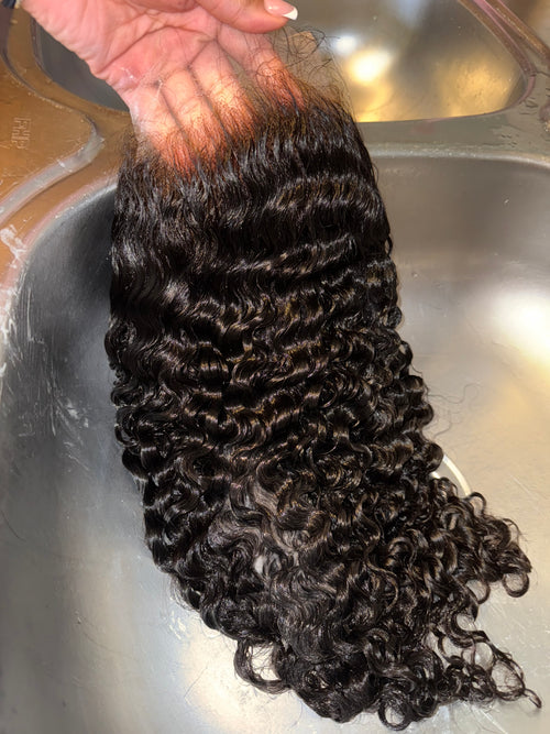 14” Burmese Curly Frontal Wig